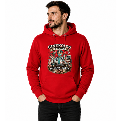 BLUZA Z KAPTUREM GINEKOLOG Z PROFESJI